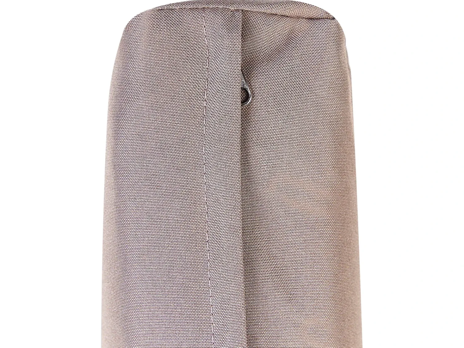 New Beliani Ottomana da giardino CERRETO Bambù Tortora Beige Marrone Grigio
