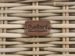 Discount Beliani SUSUA 140 cm Rattan Naturale Bianco Naturale