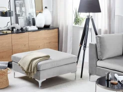 Clearance Beliani EVJA Velluto Grigio