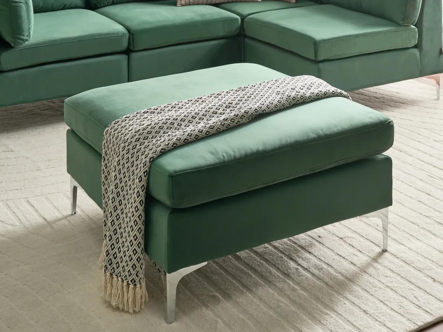 Outlet Beliani EVJA Velluto Verde