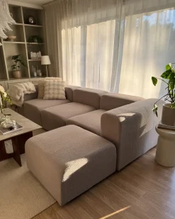 Online Beliani FALSTERBO Bouclé chiaro Grigio