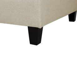 Sale Beliani Ottomana FEVIK Tessuto Beige Beige Nero