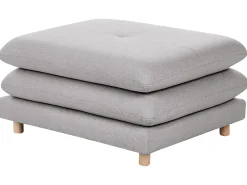 New Beliani HEDEN Tessuto Grigio Marrone Grigio