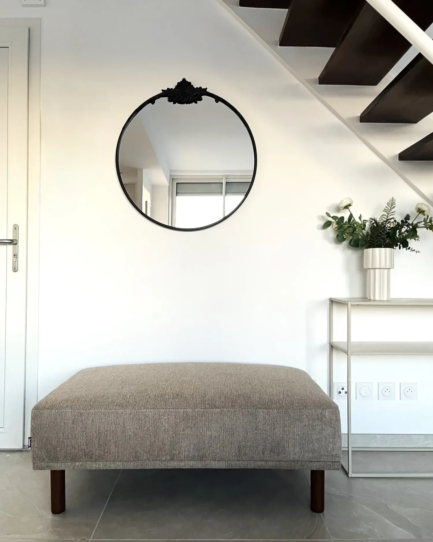 Discount Beliani HOLT Tessuto Tortora Beige Marrone