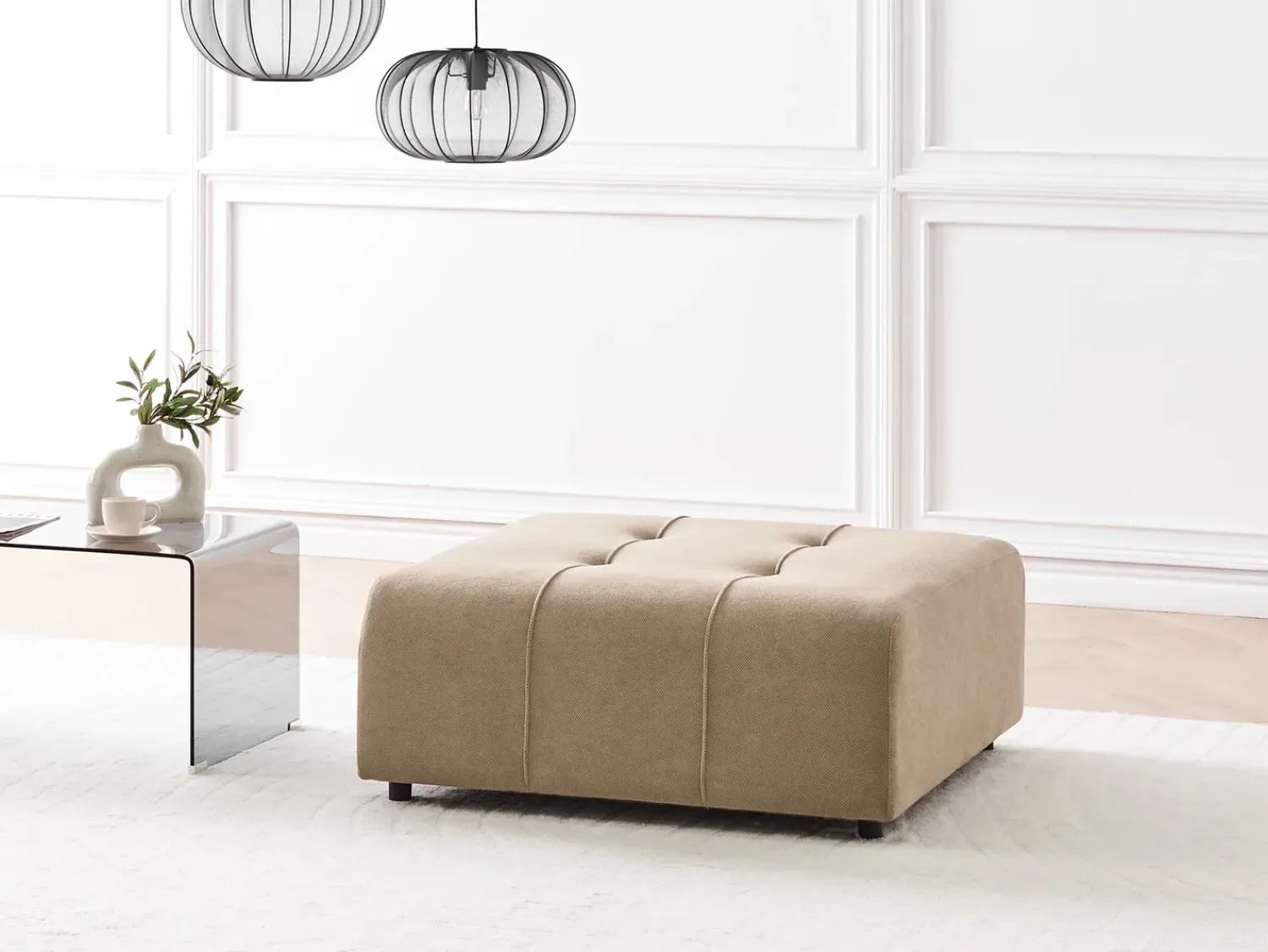 Outlet Beliani INNVIK Tessuto Marrone