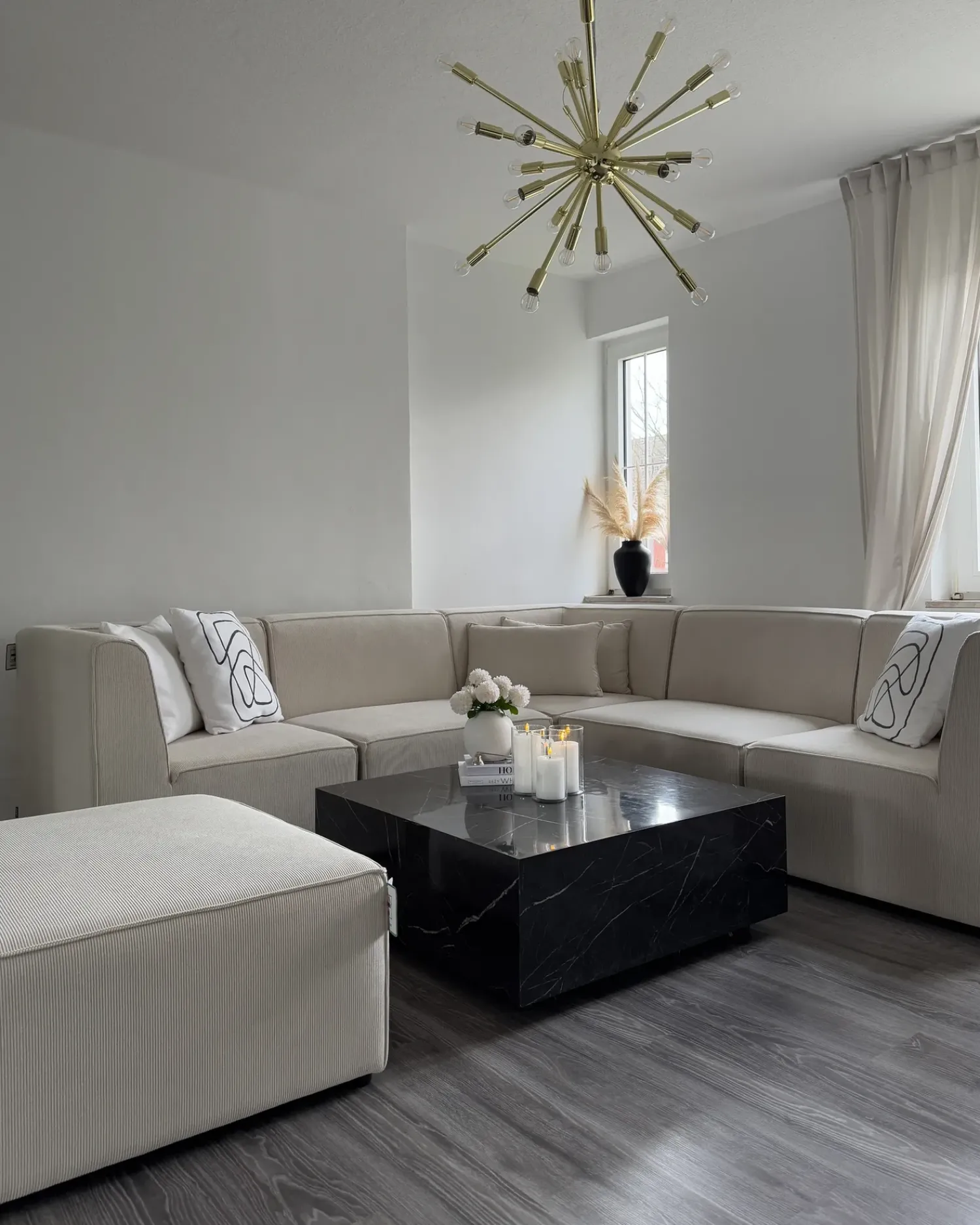 Online Beliani LEMVIG Velluto a coste chiaro Beige