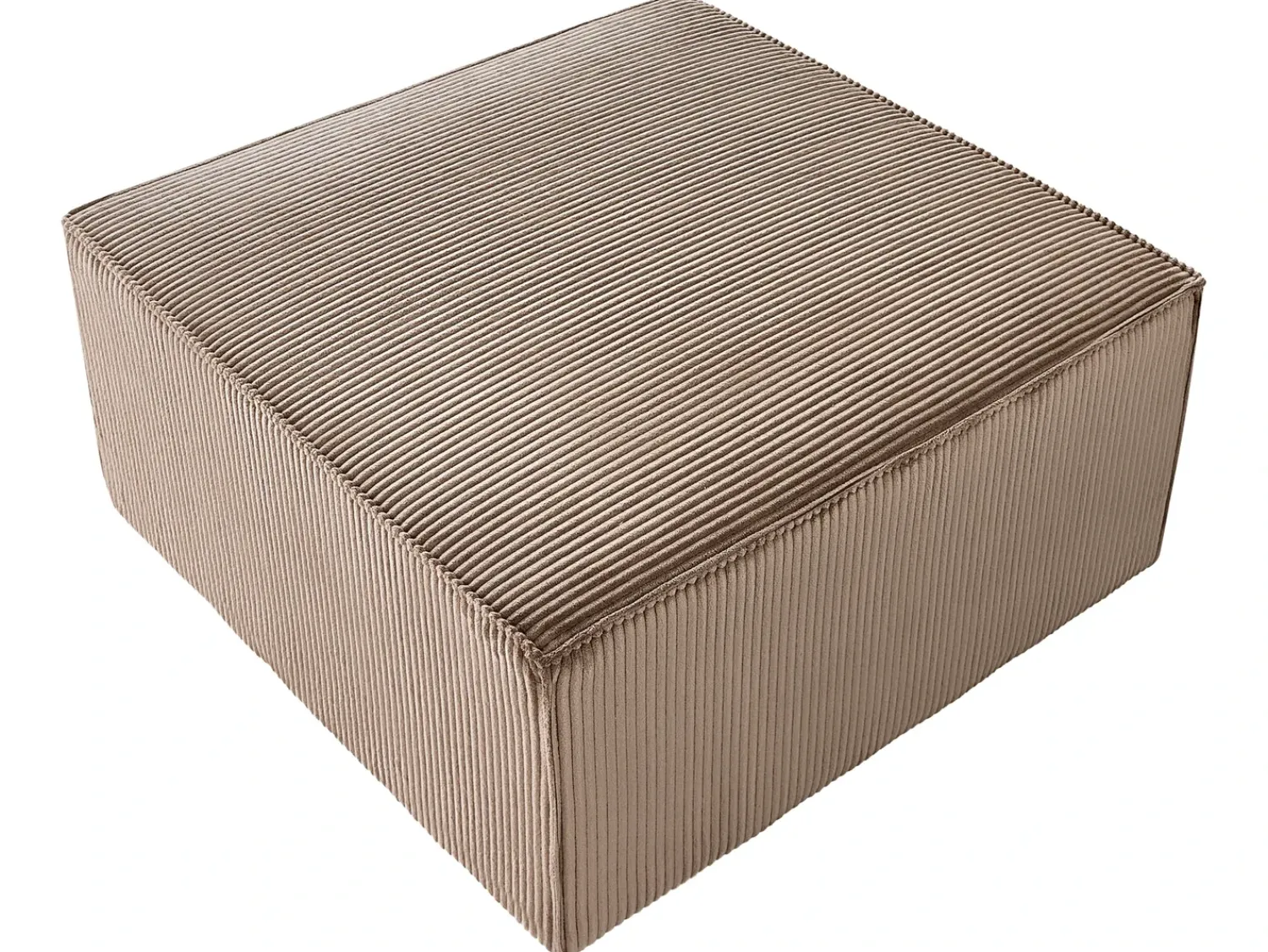 Outlet Beliani LEMVIG Velluto a coste sabbia Beige