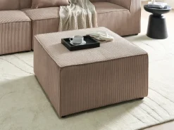 Outlet Beliani LEMVIG Velluto a coste sabbia Beige