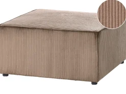 Outlet Beliani LEMVIG Velluto a coste sabbia Beige