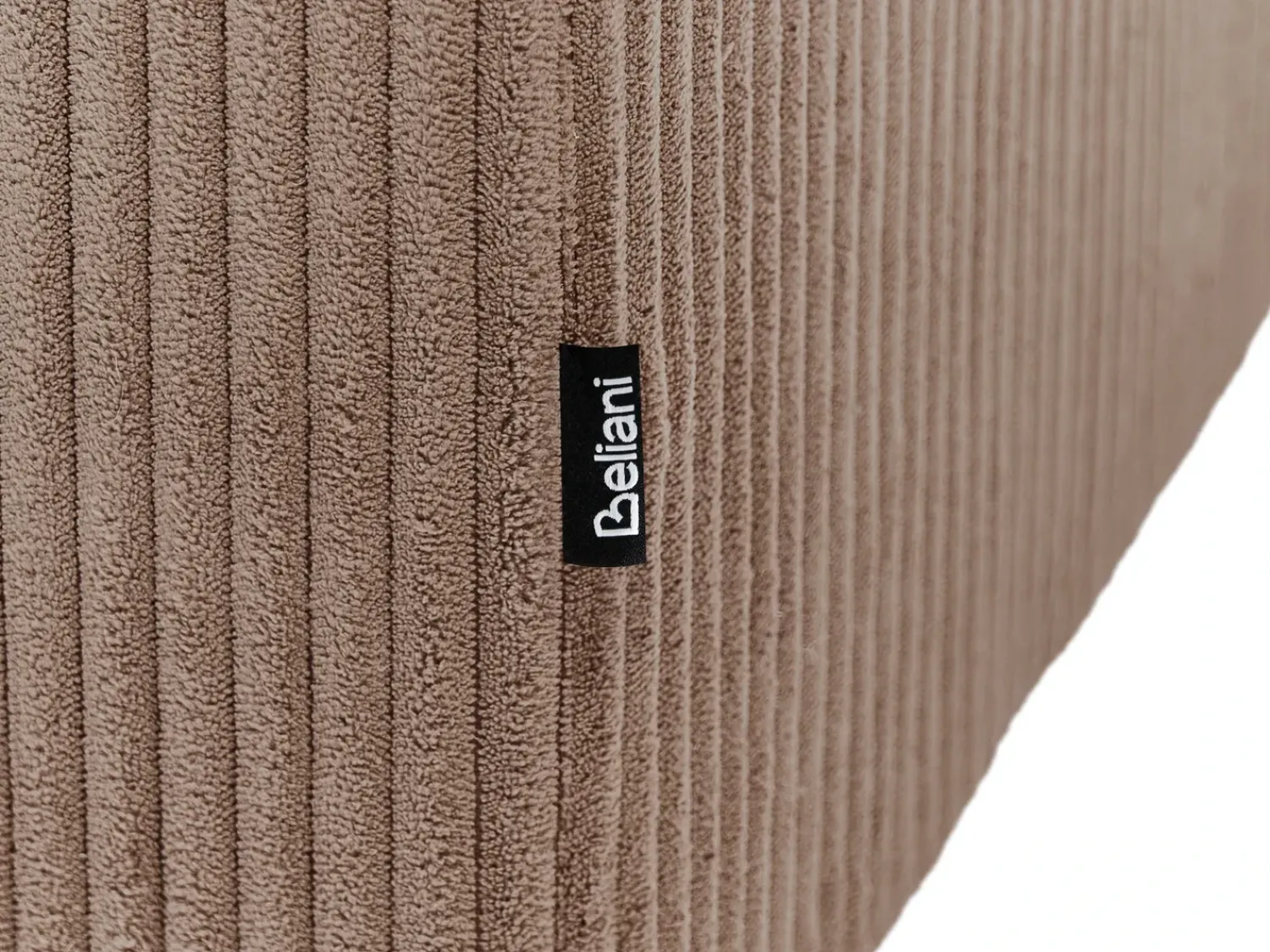 Outlet Beliani LEMVIG Velluto a coste sabbia Beige