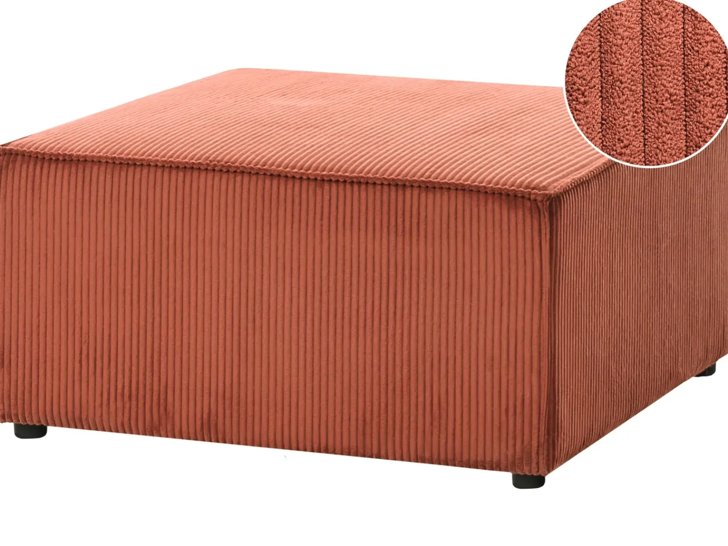 Discount Beliani LEMVIG Velluto a coste dorato Marrone