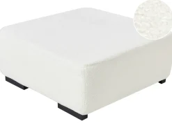 Hot Beliani LUNGO Bouclé Bianco Bianco Nero