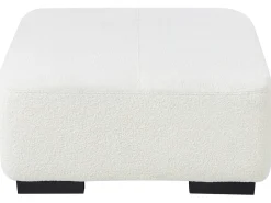 Hot Beliani LUNGO Bouclé Bianco Bianco Nero