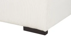 Best Beliani LUNGO Velluto a coste sporco Bianco
