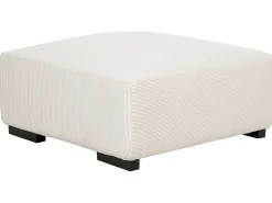 Best Beliani LUNGO Velluto a coste sporco Bianco