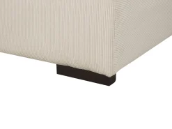 Clearance Beliani Ottomana LUNGO Velluto a coste Beige