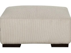 Clearance Beliani Ottomana LUNGO Velluto a coste Beige