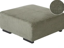 Best Beliani LUNGO Velluto a coste Verde Nero Verde