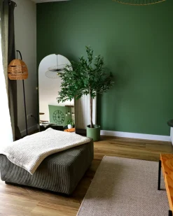 Best Beliani LUNGO Velluto a coste Verde Nero Verde