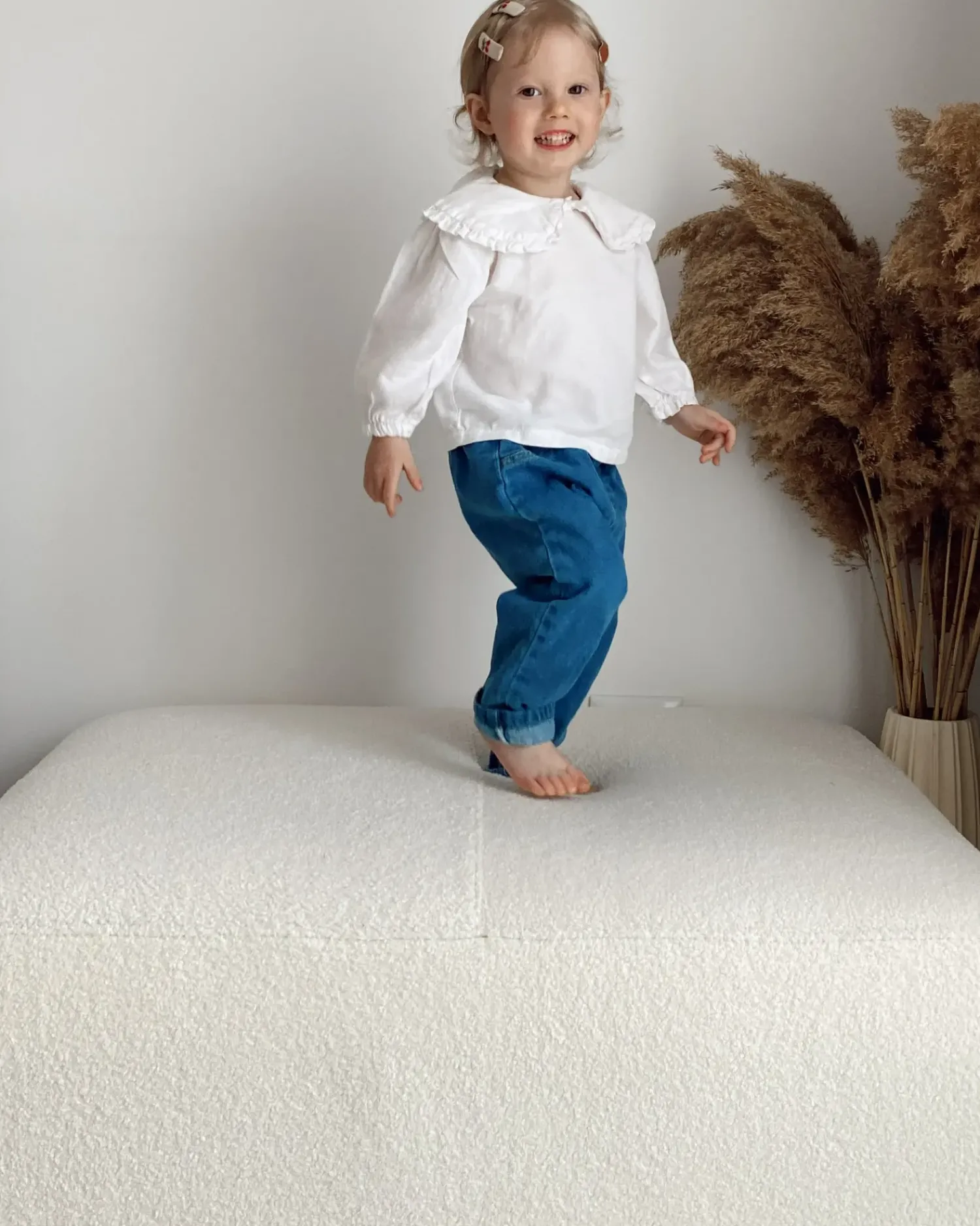 Best Beliani OSLO Bouclé Bianco Bianco Nero