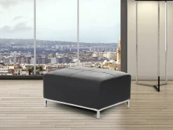 Discount Beliani OSLO Pelle naturale Nero Argento Nero