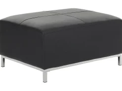 Discount Beliani OSLO Pelle naturale Nero Argento Nero