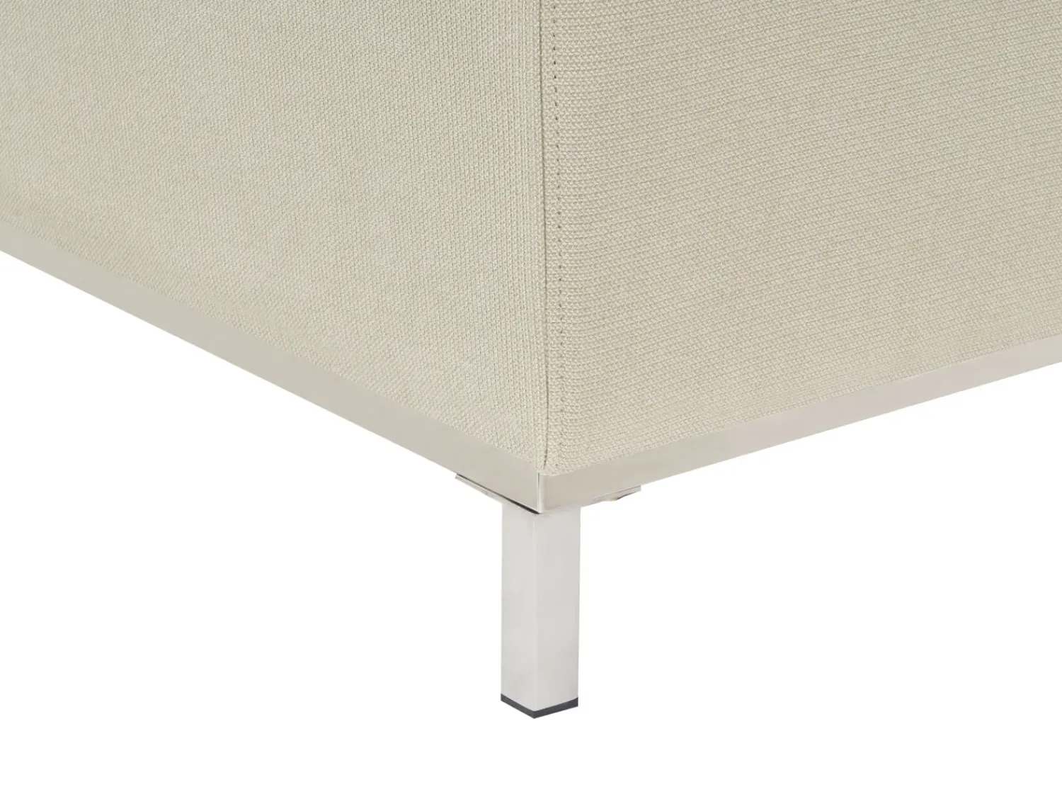 Outlet Beliani OSLO Tessuto Beige Beige Argento