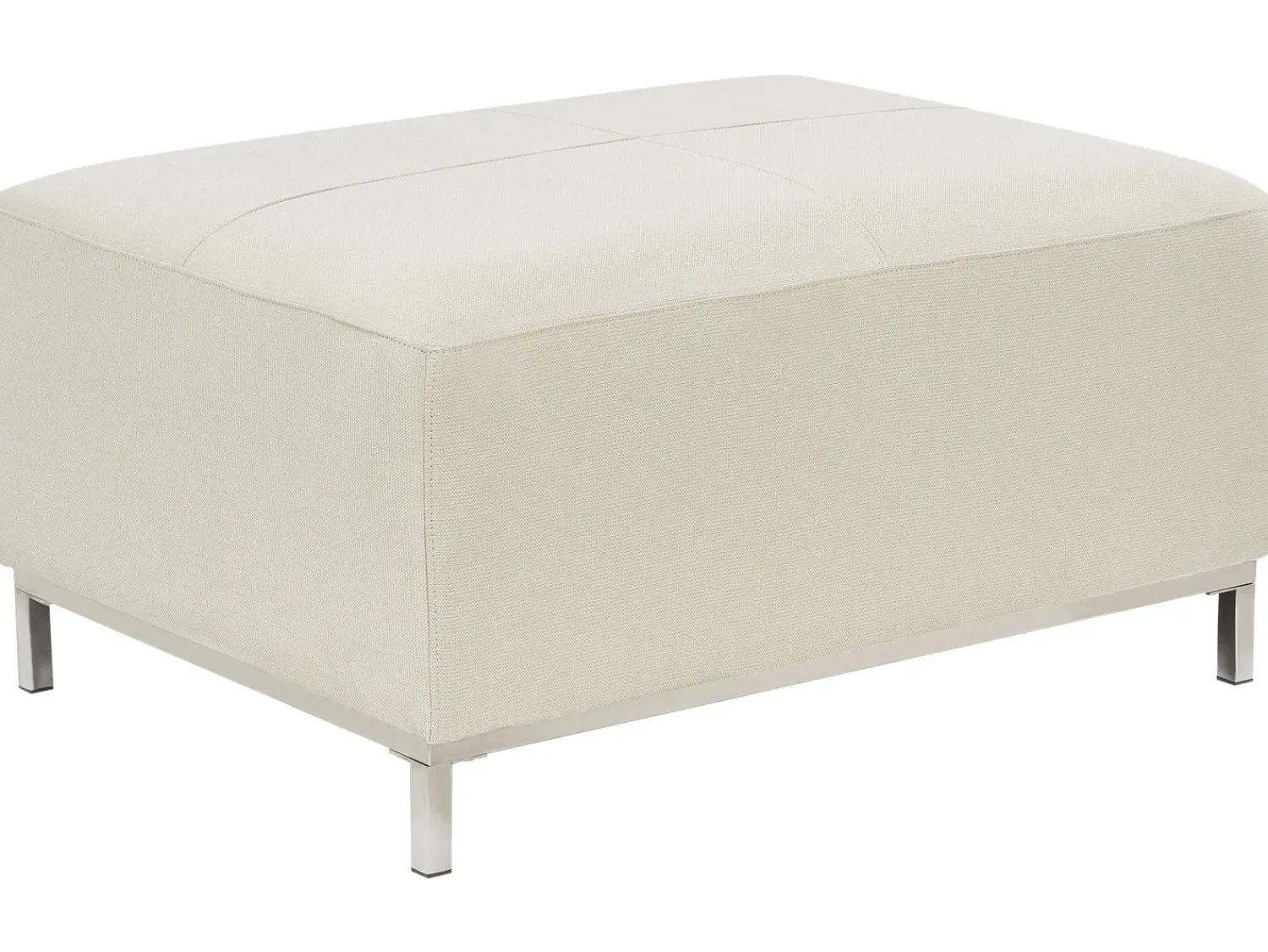 Outlet Beliani OSLO Tessuto Beige Beige Argento