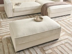 Beliani RENDERS Bouclé Bianco sporco Bianco Nero