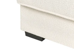 Beliani RENDERS Bouclé Bianco sporco Bianco Nero