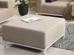 Sale Beliani ROVIGO Tessuto Beige Bianco Beige