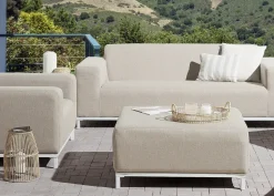 Sale Beliani ROVIGO Tessuto Beige Bianco Beige
