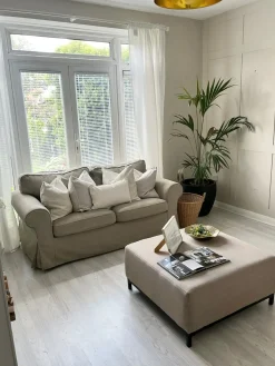 Discount Beliani ROVIGO Tessuto Beige Beige Nero