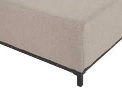 Discount Beliani ROVIGO Tessuto Beige Beige Nero
