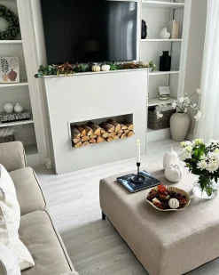 Discount Beliani ROVIGO Tessuto Beige Beige Nero