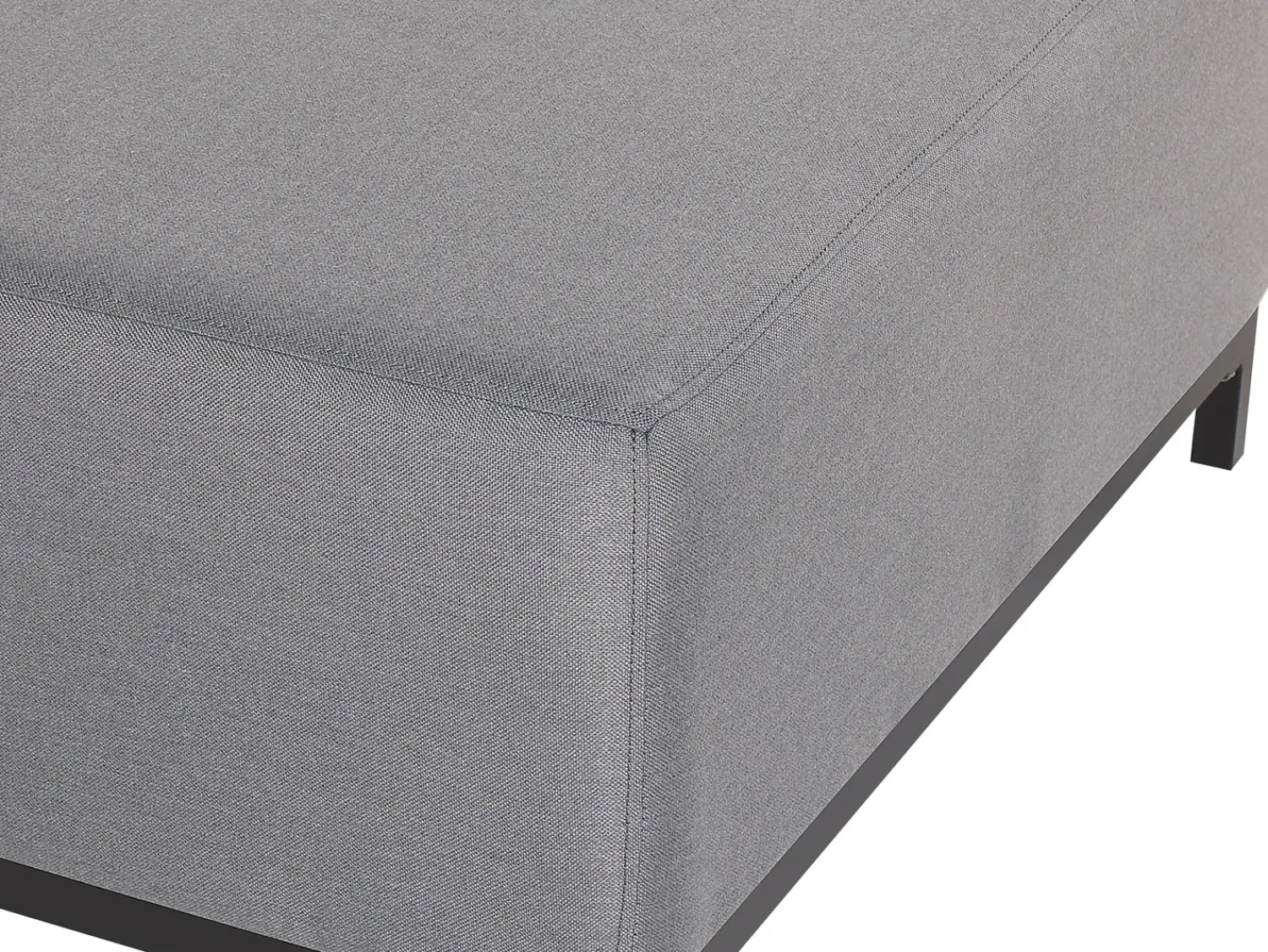 Clearance Beliani ROVIGO Tessuto Grigio Grigio Nero