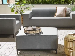 Clearance Beliani ROVIGO Tessuto Grigio Grigio Nero