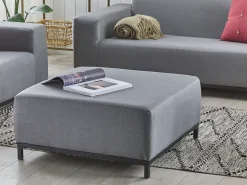 Clearance Beliani ROVIGO Tessuto Grigio Grigio Nero