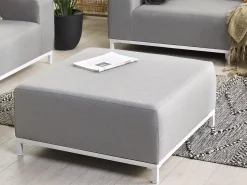 Beliani ROVIGO Tessuto Grigio chiaro Bianco Grigio
