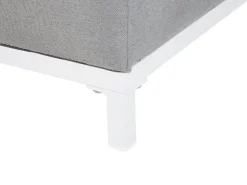 Beliani ROVIGO Tessuto Grigio chiaro Bianco Grigio