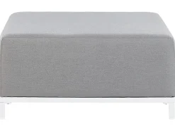 Beliani ROVIGO Tessuto Grigio chiaro Bianco Grigio
