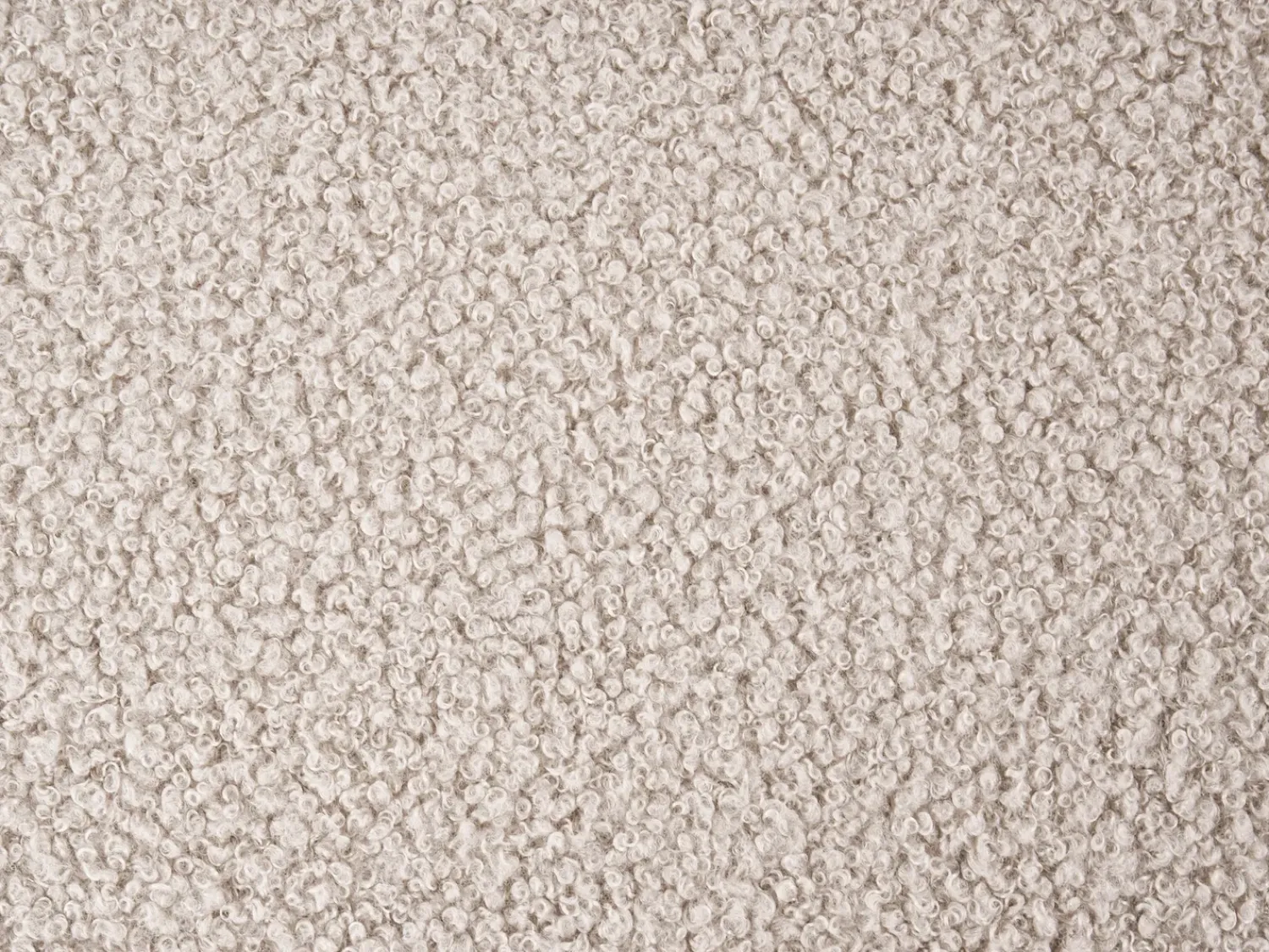 Beliani SALLA Bouclé Beige Beige Nero