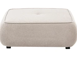 Beliani SALLA Bouclé Beige Beige Nero