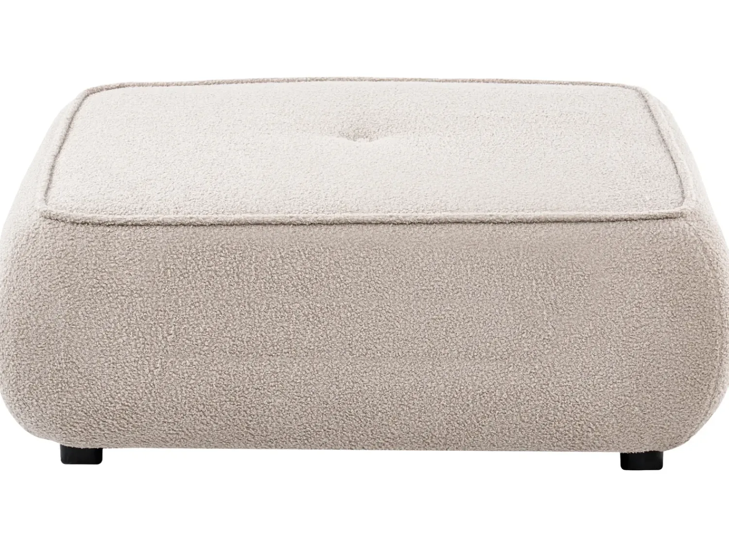 Beliani SALLA Bouclé Beige Beige Nero