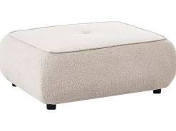 Beliani SALLA Bouclé Beige Beige Nero