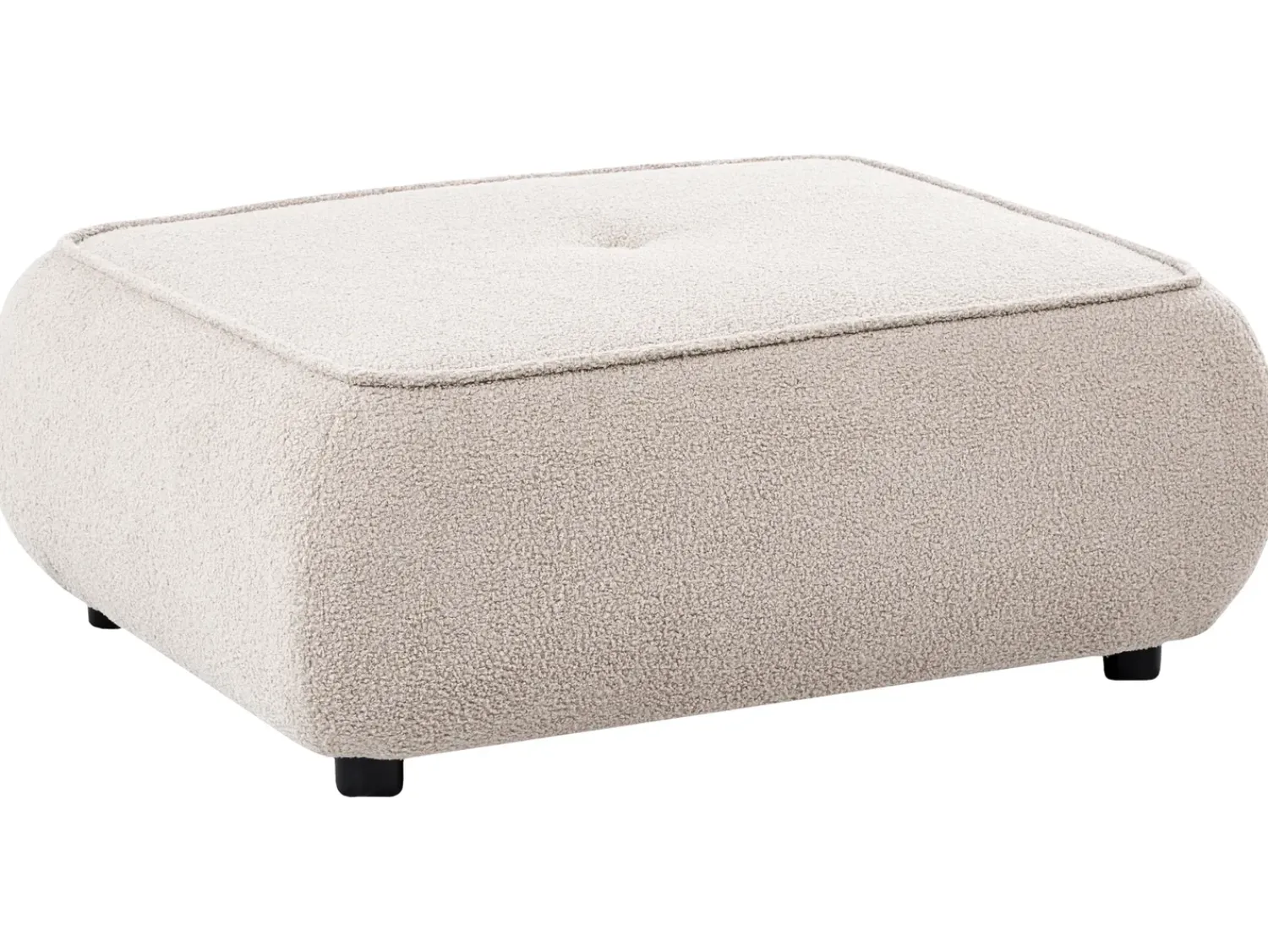 Beliani SALLA Bouclé Beige Beige Nero