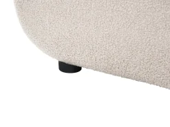 Beliani SALLA Bouclé Beige Beige Nero