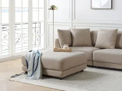 Sale Beliani SIGTUNA Tessuto Beige Beige Nero
