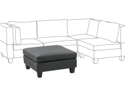 Discount Beliani UNSTAD Pelle sintetica Nero