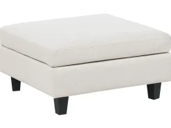 Discount Beliani UNSTAD Tessuto Beige chiaro Beige Nero